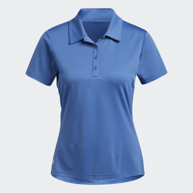 Playera Polo Performance Primegreen Azul Mujer Golf