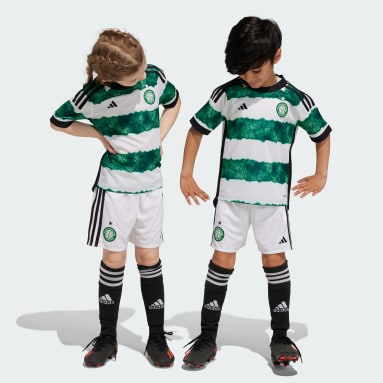 Mini Equipamento Principal 23/24 do Celtic FC Branco Criança Futebol