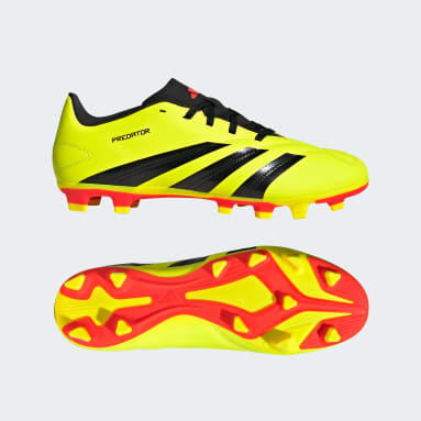 Football Yellow Predator Club Flexible Ground Football Boots