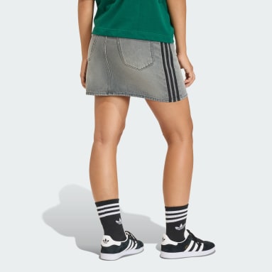 3 STRIPES SKIRT DENIM