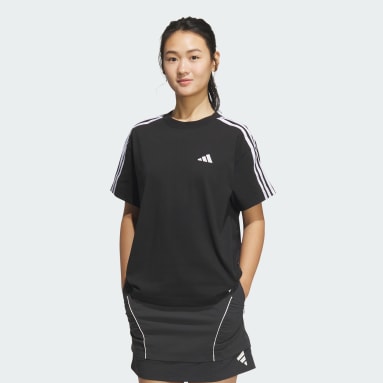 エッセンシャルズ プラス スリーストライプス 半袖Tシャツ