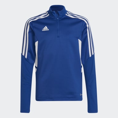 Sudadera entrenamiento Condivo 22 Azul Niño Fútbol