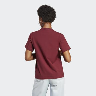 Frauen Originals adicolor Classics Trefoil T-Shirt Weinrot