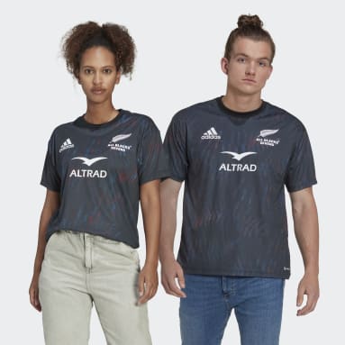 T-shirt Domicile All Blacks Sevens (Non genré) Noir Rugby