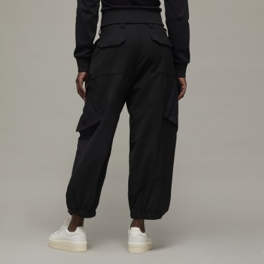 Pants Cargo Y-3 Classic Refined Wool Stretch Negro Mujer Y-3