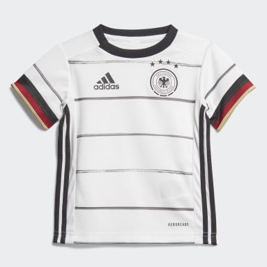 Kinderen Voetbal Wit Duitsland Baby-Thuistenue