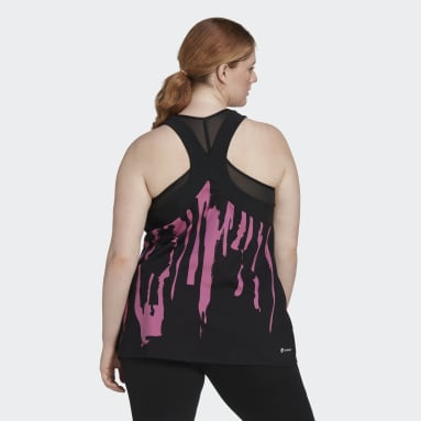 Women Tennis Black adidas x Thebe Magugu Tennis New York Y-Tank Top (Plus Size)
