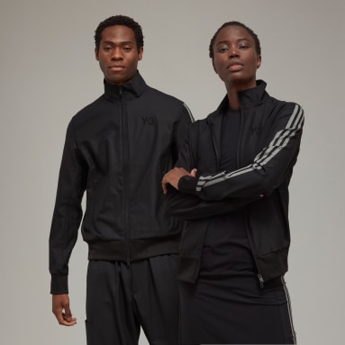 Lifestyle Black Y-3 3-Stripes Refined Wool Track Top