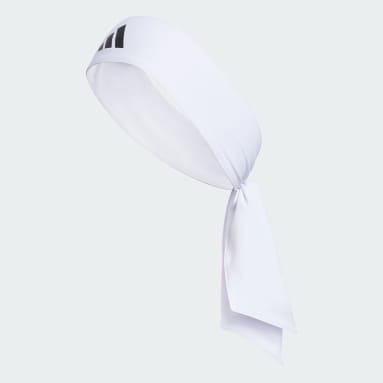 Running White Alphaskin Tie Headband