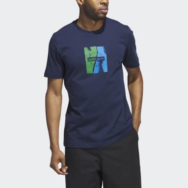 Herr Originals Blå 4.0 Wheel Short Sleeve T-shirt