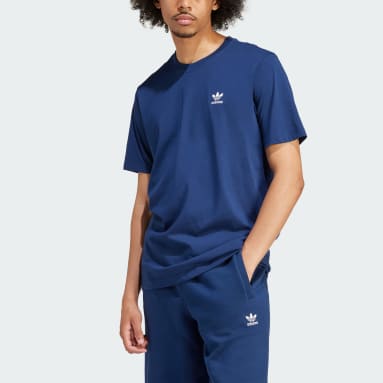 Men Originals Blue Trefoil Essentials T-Shirt