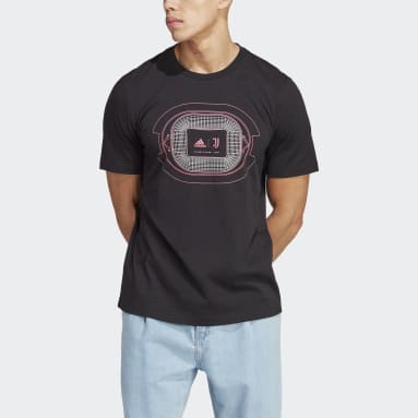Camiseta Estampada Juventus Preto Homem Futebol