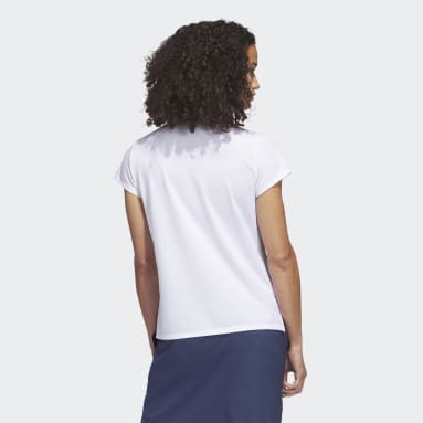 Playera Polo Go-To Heathered Blanco Mujer Golf