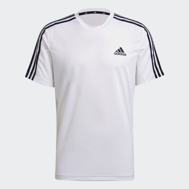 남성 Training White 에어로레디 D2M 스포츠 3S 티셔츠
