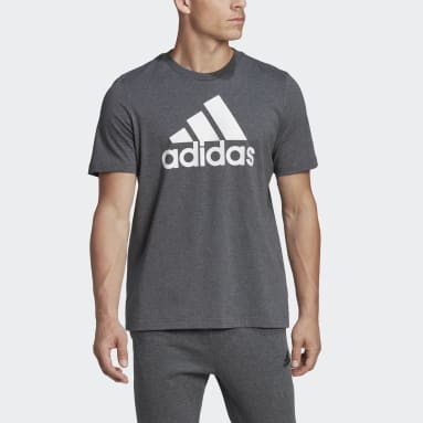 Men Sportswear Grey Essentials Big Logo Tee