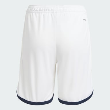 Real Madrid 23/24 Hjemmeshorts, juniorer Hvit