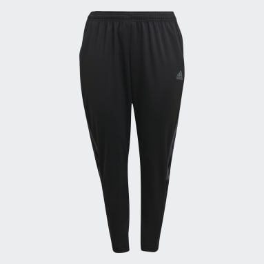 Women's Soccer Black Tiro Track Pants (Plus Size)
