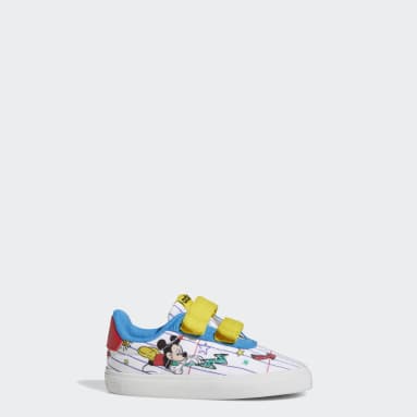 adidas x Disney Mickey Mouse Vulc Raid3r Shoes Bialy