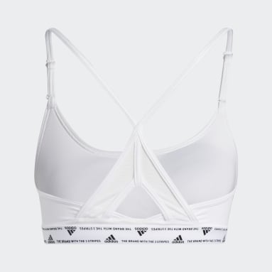 Sujetador deportivo adidas blanco deals