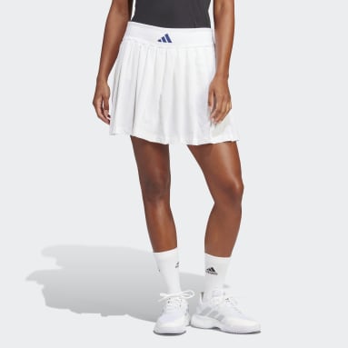 Women's Tennis White Clubhouse Premium Classic Tennis Pleated Skirt