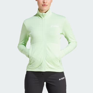 Women TERREX Green Terrex Multi Light Fleece Full-Zip Jacket