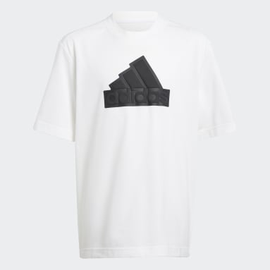 เด็ก Sportswear สีขาว เสื้อยืดผ้าปิเก้ Future Icons Logo