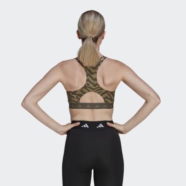 Dames Fitness En Training Hyperglam Techfit Medium-Support Zebra Beha