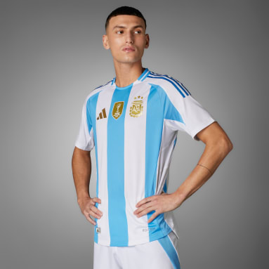 Camiseta Titular Authentic Selección Argentina 24 Blanco Hombre Fútbol