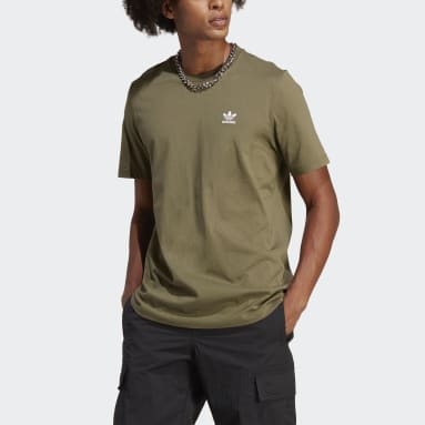 Männer Originals Trefoil Essentials T-Shirt Grün