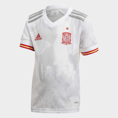 Kinder Fußball Spanien Mini-Auswärtsausrüstung Weiß