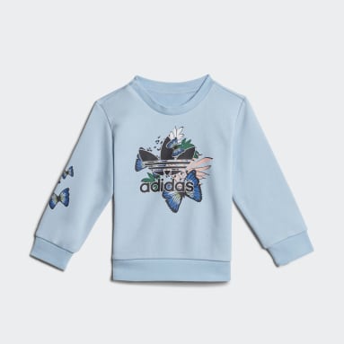 Girls Originals Blue HER Studio London Animal Flower Print Crew Set