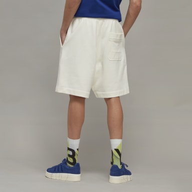 Men Y-3 White Y-3 Organic Cotton Terry Shorts