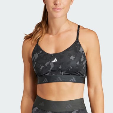 Sujetador Aeroreact Training Light-Support Techfit Gris Mujer Gimnasio Y Entrenamiento