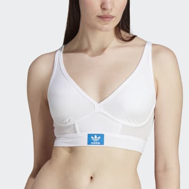 adidas Adicolor Comfort Flex Cotton Bralette Underwear - White | adidas  Canada