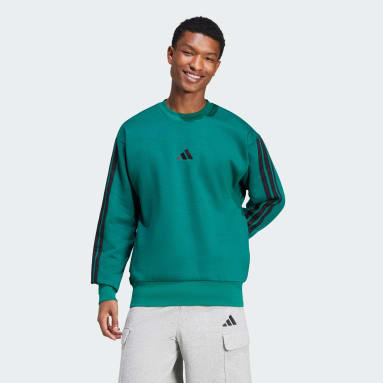 Essentials 3-Stripes Fleece Sweatshirt