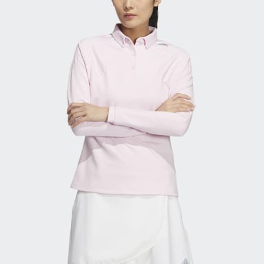 Women Golf Pink 콜드레디 긴팔 폴로 셔츠