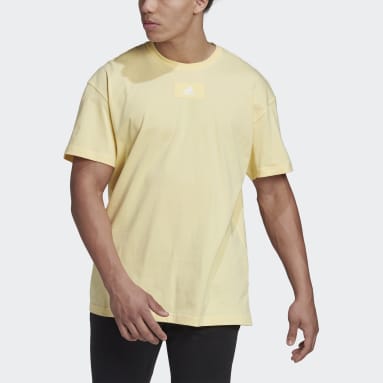 T-shirt Essentials FeelVivid Drop Shoulder jaune Hommes Sportswear