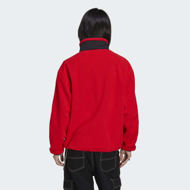 Männer Fußball Belgien Lifestyler Fleecejacke Rot