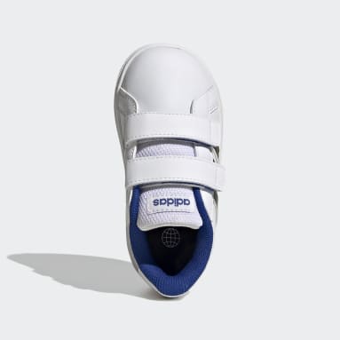 Chaussure à scratch Grand Court Lifestyle Blanc Enfants Sportswear