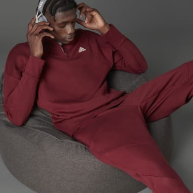 Men - - - Sweatshirts adidas Burgundy Hoodies US & | Sale