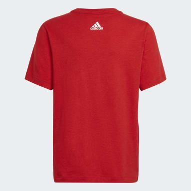 Future Icons 3-Stripes Logo T-skjorte Rød