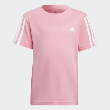 Kids Sportswear Pink Essentials 3-Stripes Tee