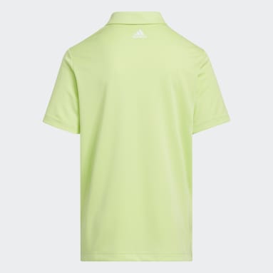 Youth Golf Green 3-Stripes Polo Shirt