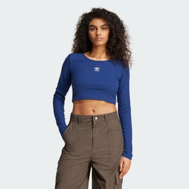 Adidas two piece crop top and shorts on sale