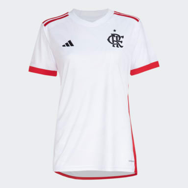 Camisa 2 CR Flamengo 24/25 Feminina Branco Mulher Futebol