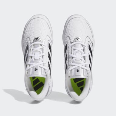 Children Softball White Adizero PureHustle 3 TPU Cleats Kids