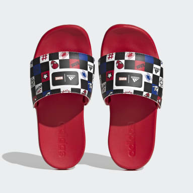 เด็ก Sportswear สีดำ รองเท้าแตะ adidas x Disney Adilette Comfort Spider-Man