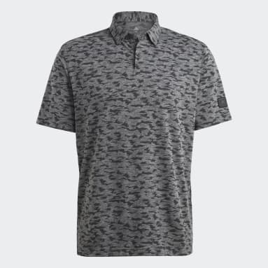 Männer Golf Go-To Camo-Print Poloshirt Schwarz