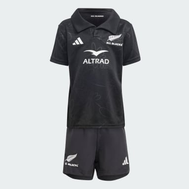 Børn Rugby Sort All Blacks Rugby Mini hjemmebanesæt