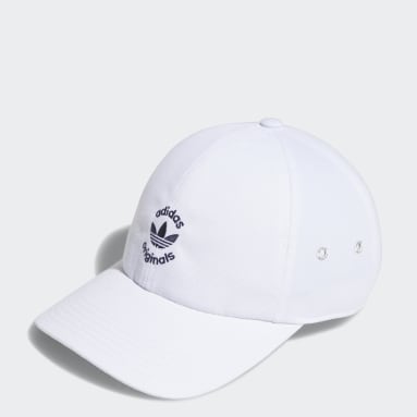 US | White adidas Caps